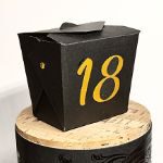 TakeOutBox 18.Geburtstag schwarz gold